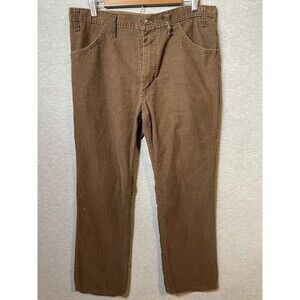 Vintage Men's Brown Corduroy Pants Jeans Fit Waist 36 Inseam 29 Straight Leg